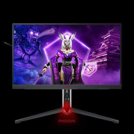 AOC LCD AGON PRO herní AG274QXM 27" IPS/2560x1440@170Hz/1ms/80mil:1/600nits/2xHDMI/DisplayPort/4xUSB 3.2/Repro/Pivot, AG274QXM