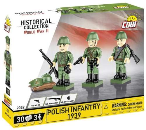 COBI 2052 3 figurky s doplňky Polská pěchota 1939, 30 k