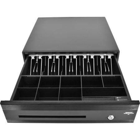 Virtuos pokladní zásuvka C425D-Luxe - kulič. pojezdy, kabel, 9-24V, černá, EKN0117