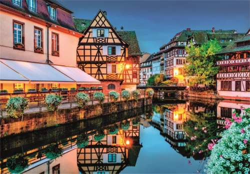 CLEMENTONI Puzzle Štrasburk - Staré město 500 dílků