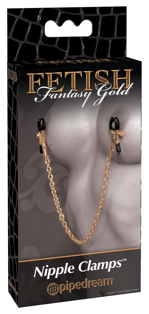 Pipedream Fetish Fantasy Gold - breast clip (gold)