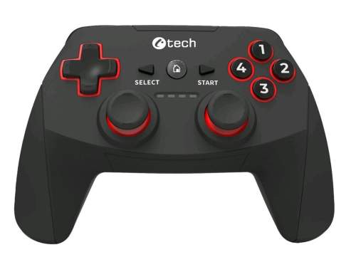 Gamepad C-TECH Khort pro PC/PS3/Android, 2x analog, X-input, vibrační, bezdrátový, USB