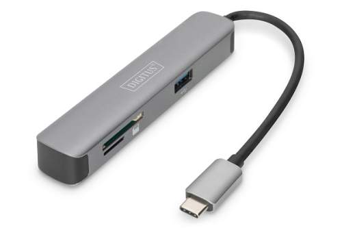 DIGITUS Dokovací stanice USB-C, 5 portů USB-C Dock, 4K / 30Hz HDMI / 2x USB-A / SD / MicroSD, DA-70891