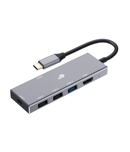 TB USB-C 7v1 adapter USB 3.0, 2xUSB 2.0, HDMI, PD, SD/TF, AKTBXVA2U2HSDAG
