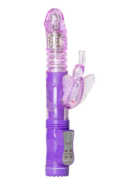 Easytoys - acorn, butterfly clitoral arm vibrator (purple)