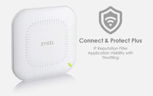 Zyxel NWA110AX Wireless AX (WiFi 6) Unified Access Point, PoE, dual radio with Connect&Protect Plus License (1YR), NWA110AX-EU0202F