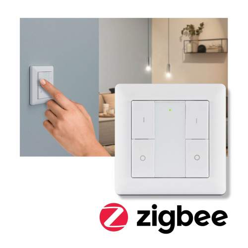Vypínač Smart Home Zigbee On/Off/Dimm bílá - PAULMANN