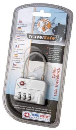 TravelSafe kombinační zámek TSA Cable Travellock