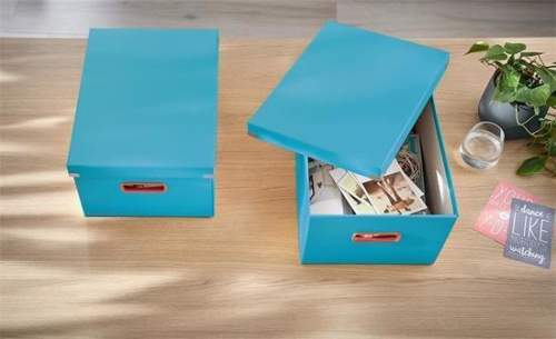 Leitz Univerzální krabice Click&Store COSY, velikost M (A4), klidná modrá 53480061