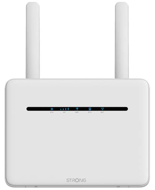 STRONG 4G+ LTE router 1200/ Wi-Fi standard 802.11a/b/g/n/ac/ 1200 Mbit/s/ 2,4GHz a 5GHz/ 4x LAN/ 1x SIM/ bílý, 4G+ROUTER1200