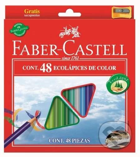 Pastelky Faber-Castell trojhranné 48 barev + ořezávátko