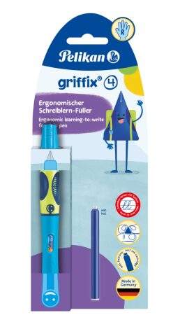 Pero bombičkové pro praváky, Griffix 4, neon-modré
