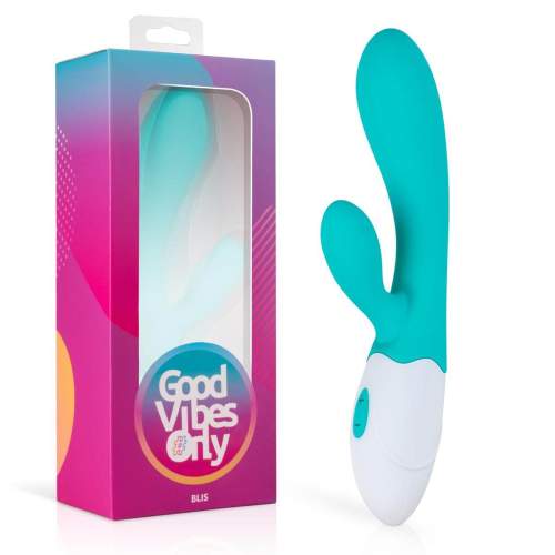 Good Vibes Only Blis Rabbit - rechargeable clitoral vibrator (turquoise)