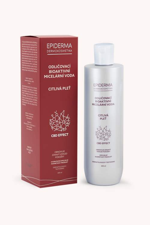 EPIDERMA bioaktivní CBD odličovací micelární voda 300 ml