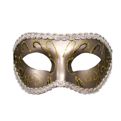 S&amp;M - Grey Masquerade Mask