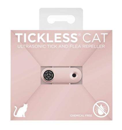 Tickless ultrazvukový odpuzovač klíšťat Mini Cat pink