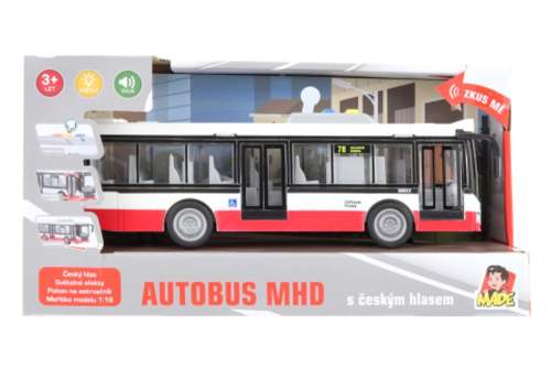 MaDe Autobus na setrvačník, mluví česky, hlásí zastávky, CZ design