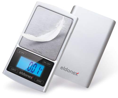 ELDONEX DiamondPro přesná setinová váha (0.01g), stříbrná EKS-4040-SL