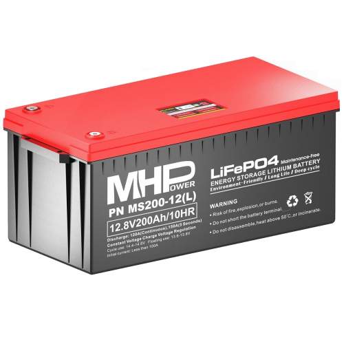 Mhpower Baterie MS200-12(L) LiFePO4, 12V/200Ah, LC5-M8
