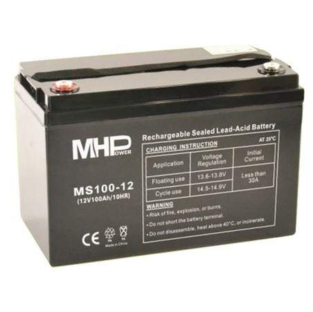 MHPower MS100-12 olověný akumulátor AGM 12V/100Ah, Terminál T3 - M8; MS100-12
