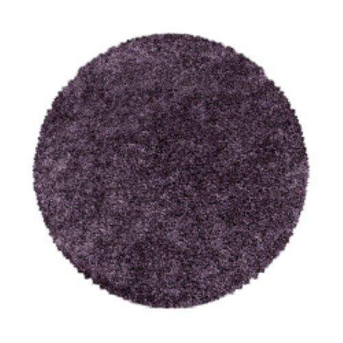 Ayyildiz koberce Kusový koberec Sydney Shaggy 3000 violett kruh - 120x120 (průměr) kruh cm Fialová, Střední (80x160 - 164x240), Syntetický (umělý)
