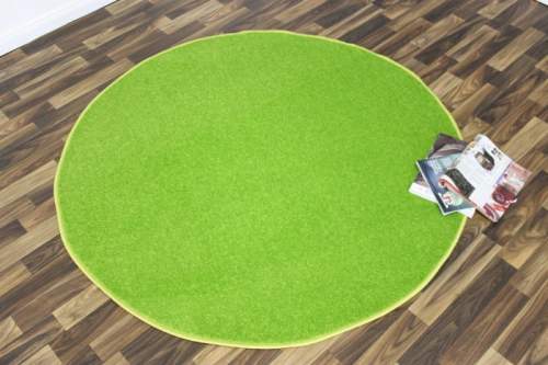 Hanse Home Collection koberce Kusový koberec Nasty 101149 Grün kruh - 133x133 (průměr) kruh cm Zelená, Malé (80x150 cm a menší), Syntetický (umělý)