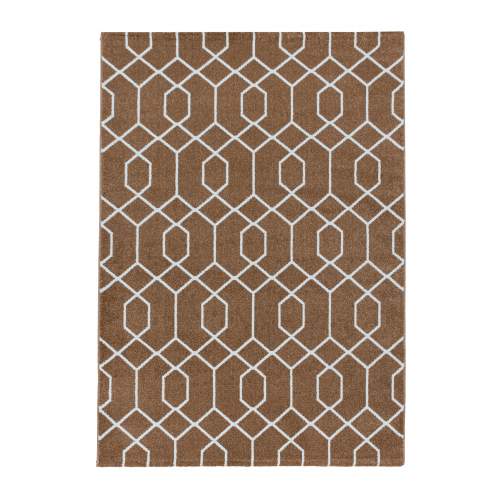 Ayyildiz koberce Kusový koberec Efor 3713 copper - 80x150 cm Hnědá, Velké (190x270 cm a větší), Syntetický (umělý)
