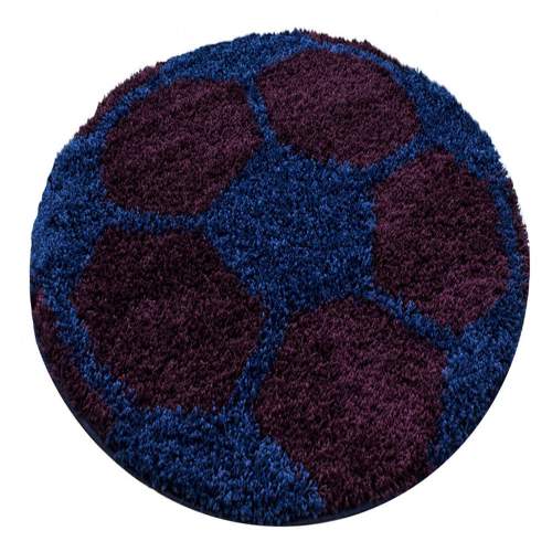 Ayyildiz koberce Dětský kusový koberec Fun 6001 navy - 100x100 (průměr) kruh cm Modrá, Malé (80x150 cm a menší), Syntetický (umělý)
