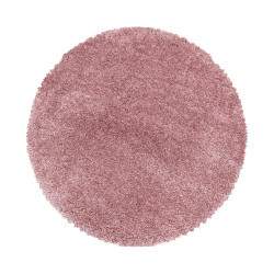 Ayyildiz koberce Kusový koberec Fluffy Shaggy 3500 rose kruh - 80x80 (průměr) kruh cm Růžová, Střední (80x160 - 164x240), Syntetický (umělý)
