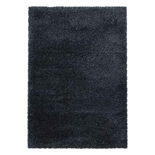 Ayyildiz koberce Kusový koberec Fluffy Shaggy 3500 anthrazit - 60x110 cm Černá, Velké (190x270 cm a větší), Syntetický (umělý)