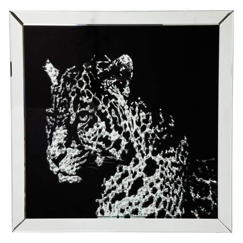 KARE DESIGN Obraz s rámem Mirror Leopard