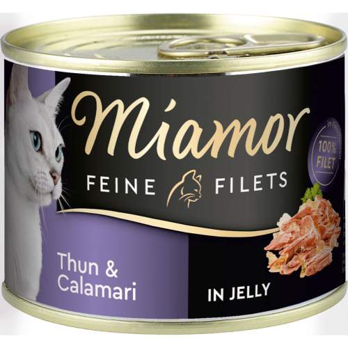 MIAMOR Feline Filets Tuňák a Kalamáry v želé 185 g