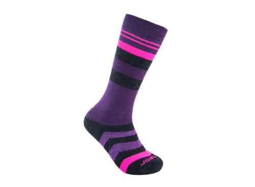 Funkční merino ponožky Sensor Slope Merino Černá/růžová/fialová 35-38