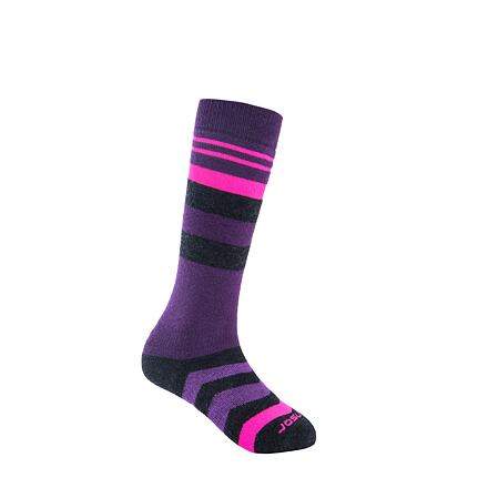 Dětské funkční merino ponožky Sensor Slope Merino Černá/růžová/fialová 32-34
