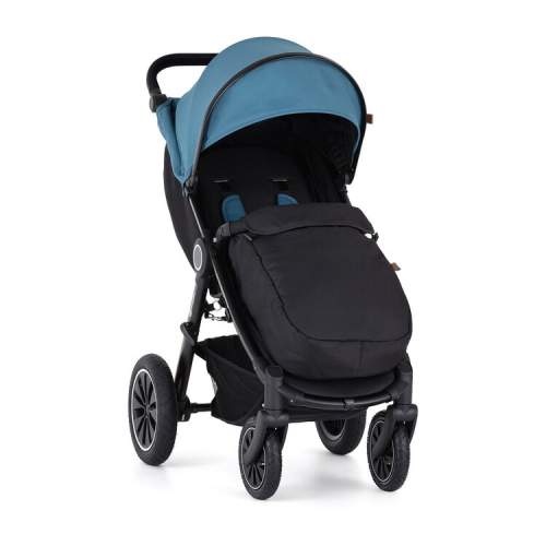 PETITE&MARS Kočárek sportovní Street+ Air Black Ocean Blue Complete + nánožník