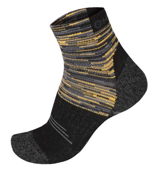 Husky Ponožky Hiking černá/žlutá XL (45-48), 45 - 48