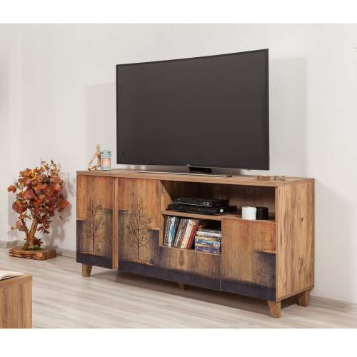 Hanah Home TV stolek Marina Mila 160 cm borovice atlantská