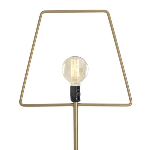 Nordic Design Zlatá kovová stojací lampa Jolita 177 cm