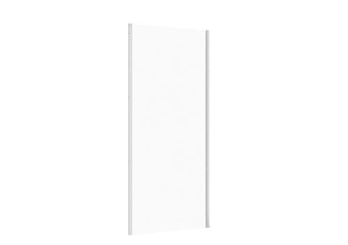 Cersanit LARGA, boční stěna ke sprchovým koutem 90x195cm, chromová barva, čiré sklo, S932-132