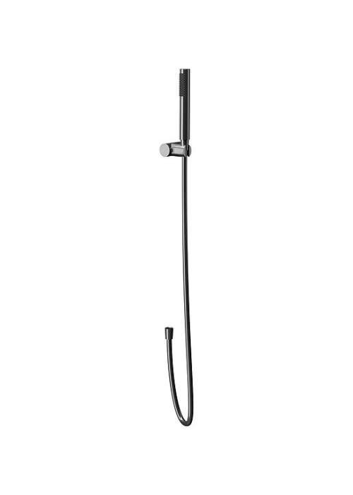 Cersanit Zen, ruční sprcha s hadicí a bodovým držákem sprchy, grafitová, S951-618