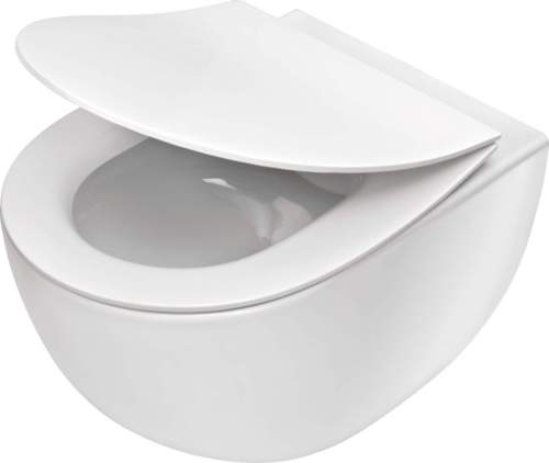 Deante Peonia Zero, závěsná WC mísa RimFree, 51 x 36 cm, bílá, CDE_6ZPW