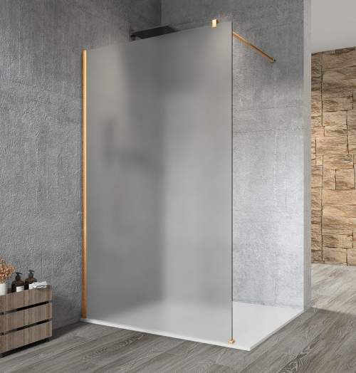 GELCO VARIO GOLD jednodílná sprchová zástěna k instalaci ke stěně, matné sklo, 1400 mm GX1414GX1016