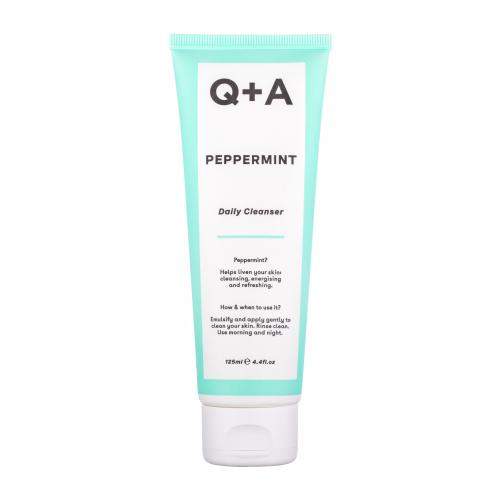 Q+A Peppermint Daily Cleanser jemný čisticí gel s mátovým olejem pro každodenní použití 125 ml pro ženy
