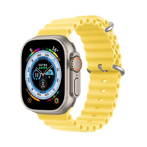Dux Ducis Strap řemínek, Apple Watch 8 / 7 / 6 / 5 / 4 / 3 / 2 / SE (45 / 44 / 42 mm), žlutý