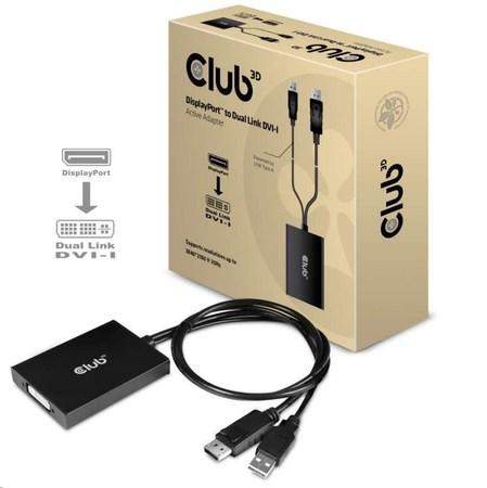 Club-3D aktivní adaptér DisplayPort na Dual Link DVI-I CAC-1010