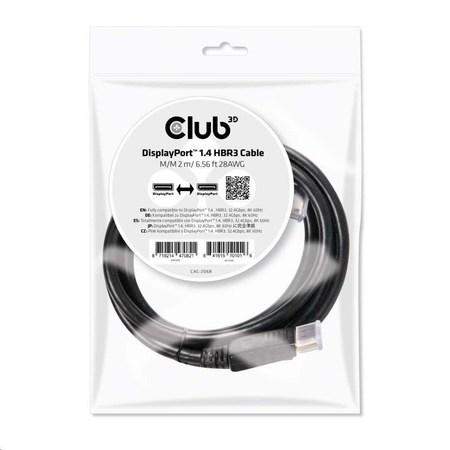Club3D DisplayPort 1.4 HBR3, 2m CAC-2068