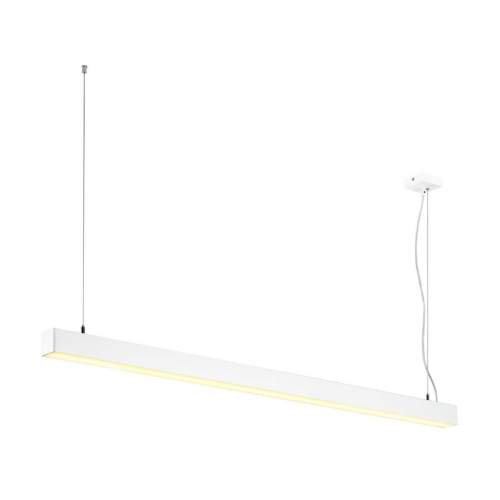 Q-LINE DALI SINGLE LED, závěsné svítidlo, stmívatelné DALI, 1 500 mm, bílé - BIG WHITE (SLV)