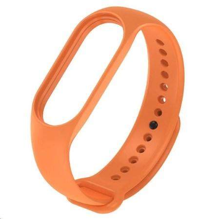Pouzdro Mezamo Náhradní silikonové náramek Xiaomi Smart Band 7 Bracelet Strap Bracelet oranžové