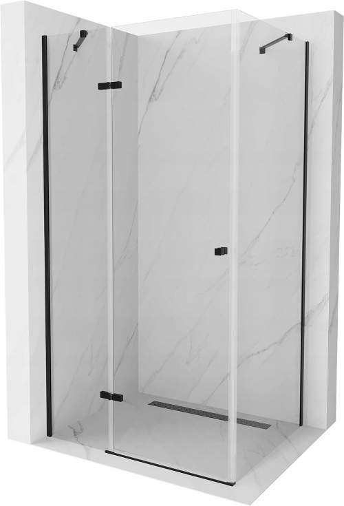 MEXEN/S ROMA sprchový kout 90x110 cm, transparent, černá 854-090-110-70-00