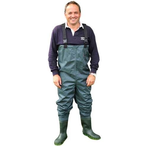 SHAKESPEARE Prsačky Sigma Nylon PVC Chest Wader Cleated Sole Velikost: 8